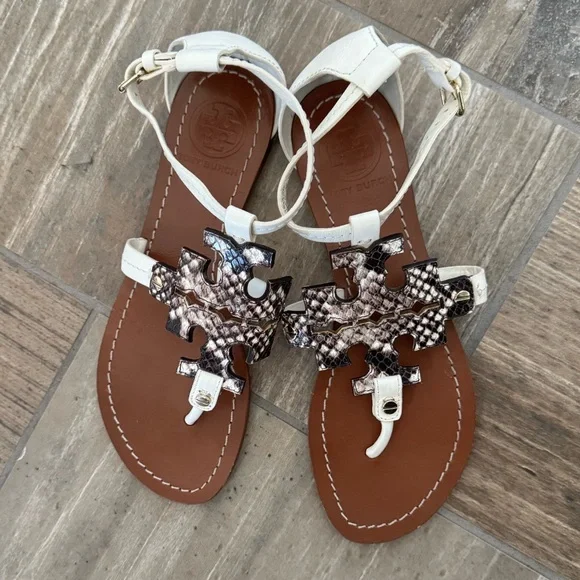 Tory Burch Phoebe Elba Thong Sandal size 6 - Picture 3 of 7